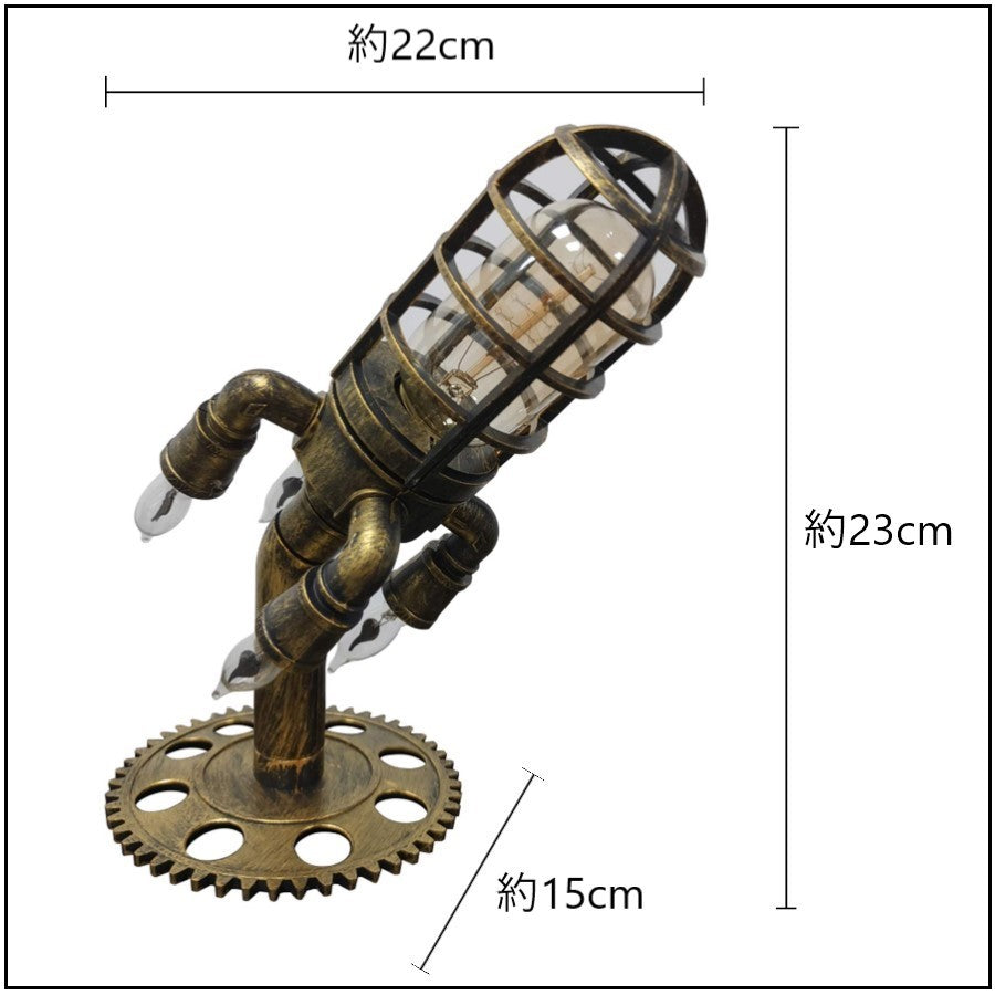 🔥 期間限定 セール中 🔥 🚀スチームパンク ランプ【送料当店負担】